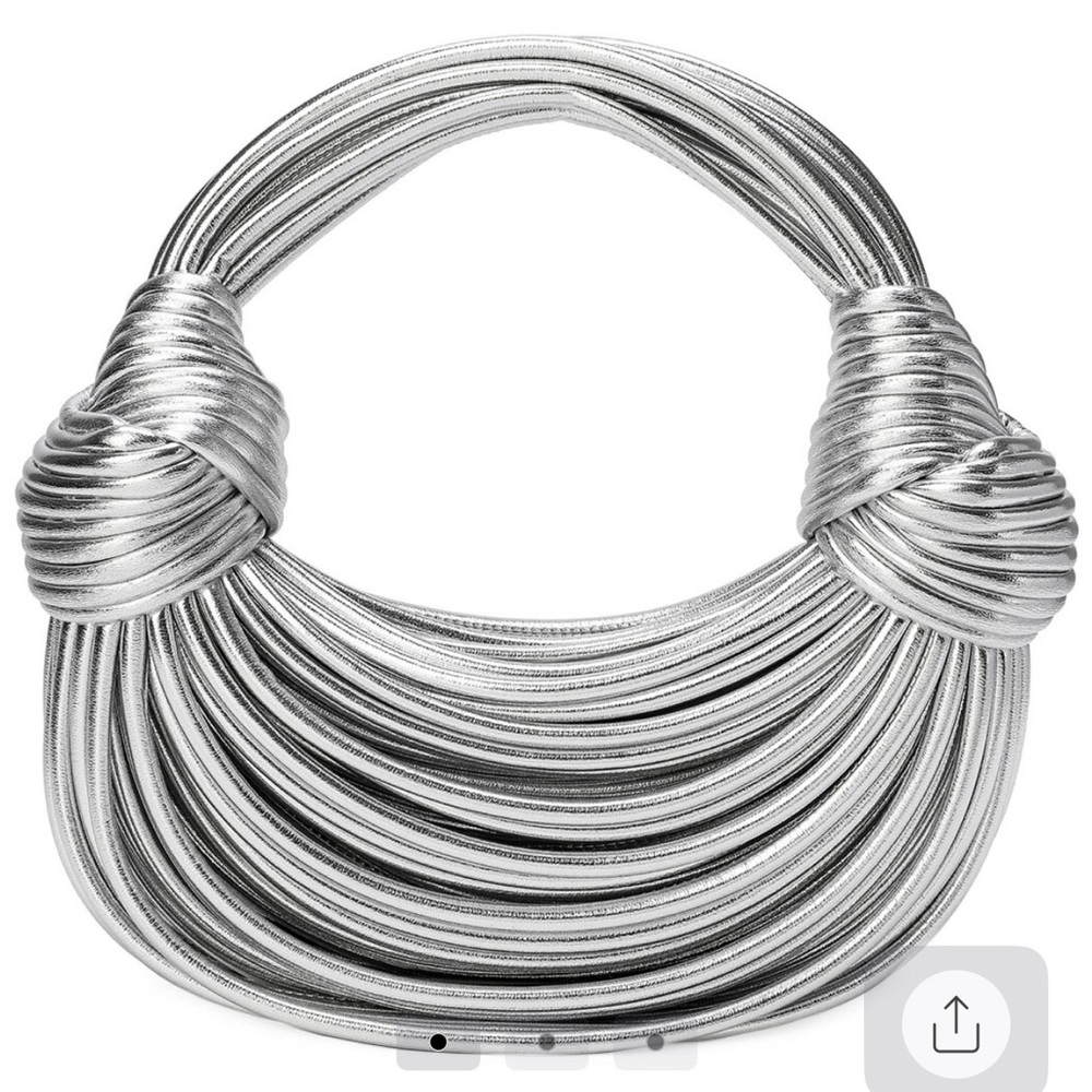 Tiffany and Fred silver knotted bag $379 with dust bag NWT